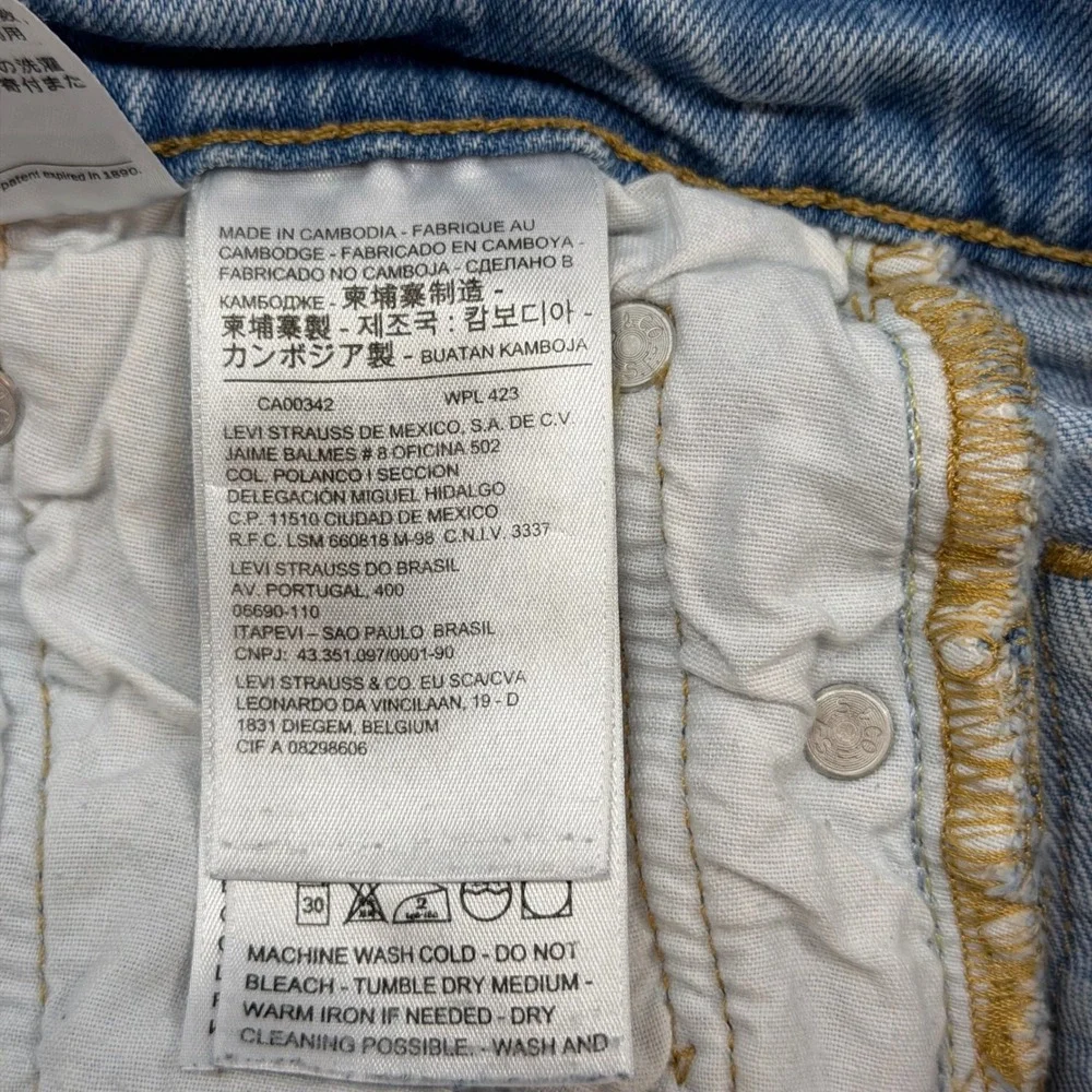 Levi's 501 Original Fit Jeans Men W26 L30 Blank Red Tag Excellent Straight Leg‎